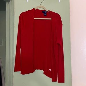 Women’s size Large cardigan red